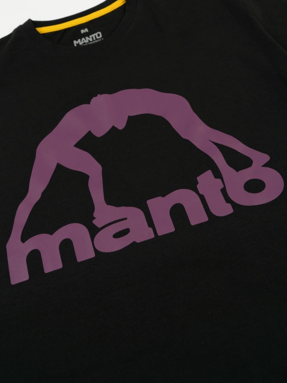 MANTO t-shirt VIBE 25 czarny onyks-burgundowy