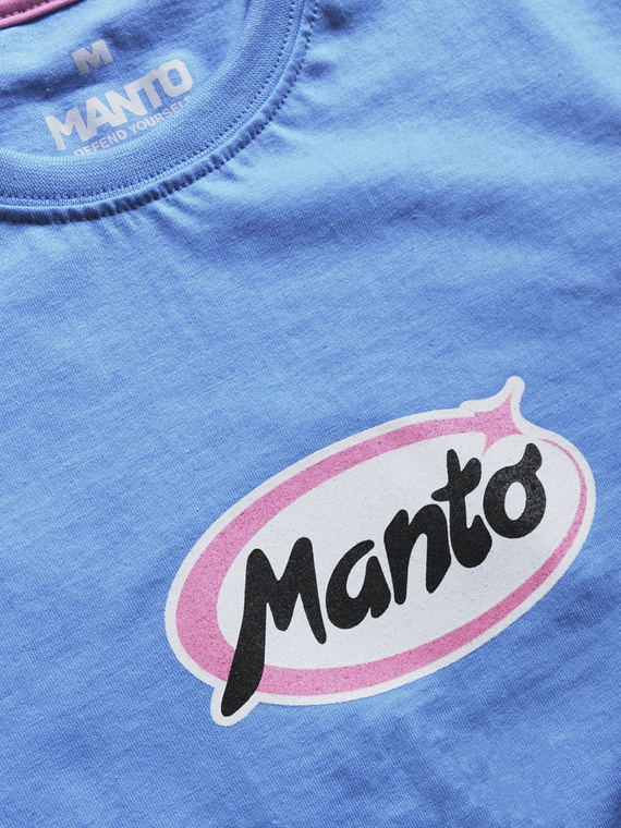 MANTO t-shirt DOGS błękitny