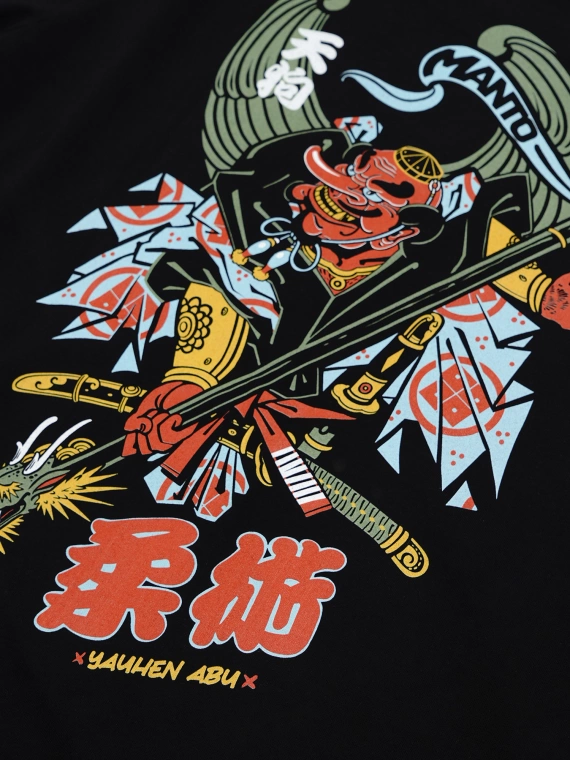 MANTO t-shirt TENGU czarny