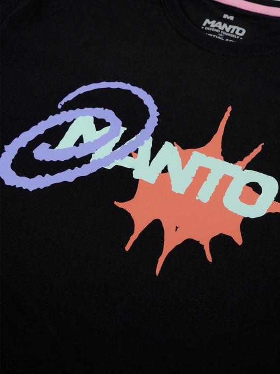 MANTO t-shirt SPLASH OVERSIZE czarny