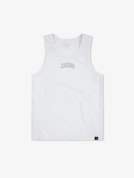 MANTO tank top VARSITY biały