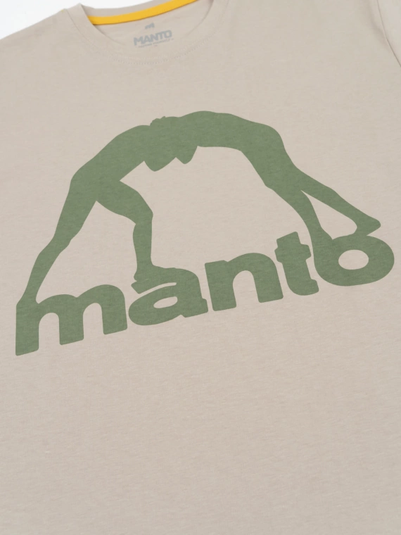 MANTO t-shirt VIBE 25 beżowo-khaki