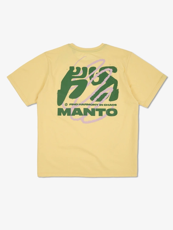 MANTO t-shirt HARMONY OVERSIZE żółty