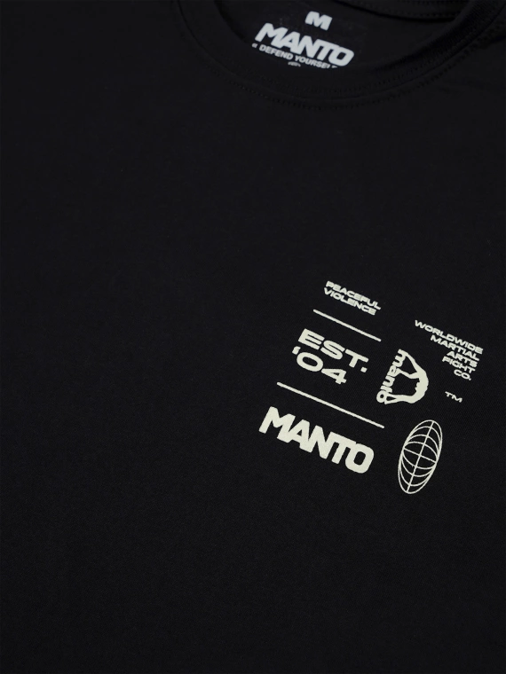 MANTO t-shirt AHEAD czarny