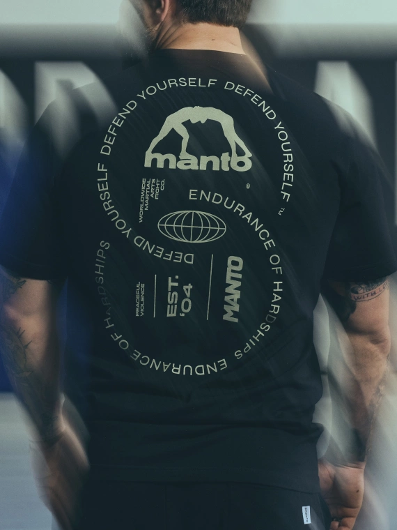 MANTO t-shirt AHEAD czarny