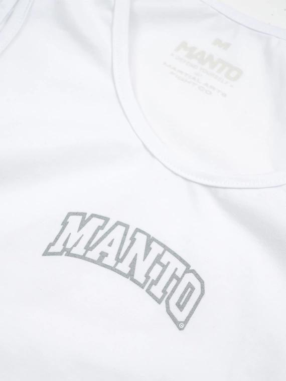 MANTO tank top VARSITY biały