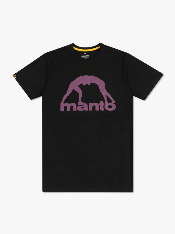 MANTO t-shirt VIBE 25 czarny onyks-burgundowy