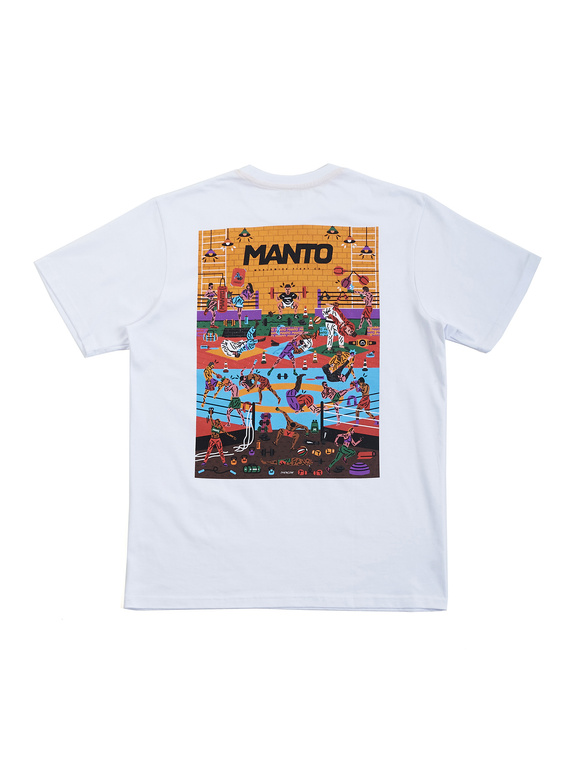 MANTO t-shirt GYM 2.0 biały