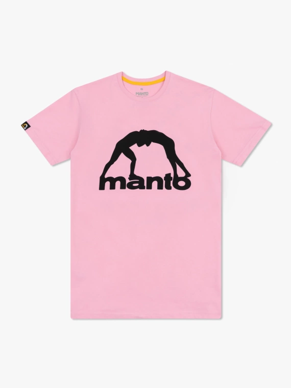 MANTO t-shirt VIBE 25 różowo-czarny