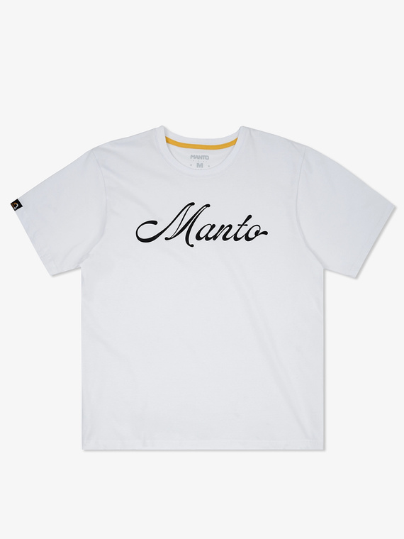 MANTO t-shirt SLEEK OVERSIZE biały