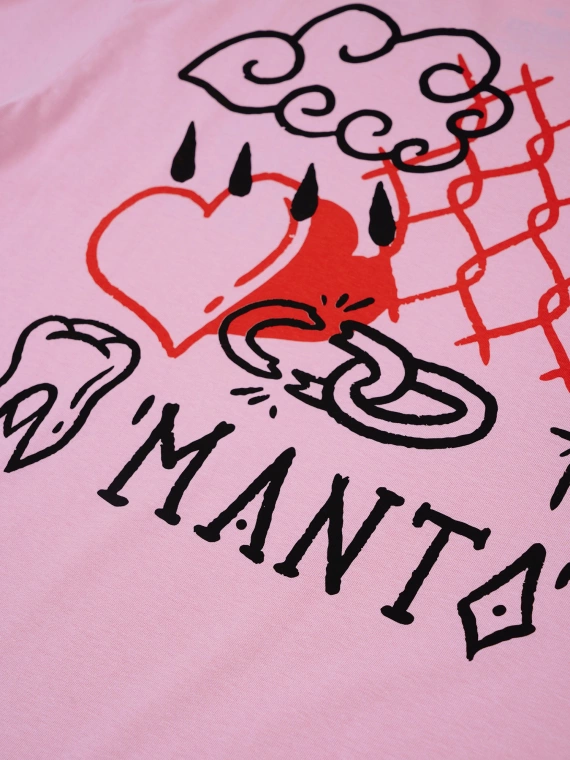 MANTO t-shirt BITTER SWEET różowy