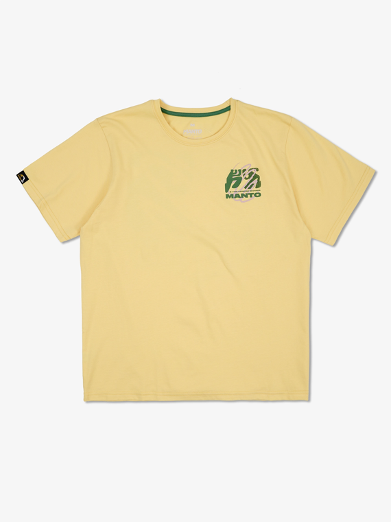 MANTO t-shirt HARMONY OVERSIZE żółty