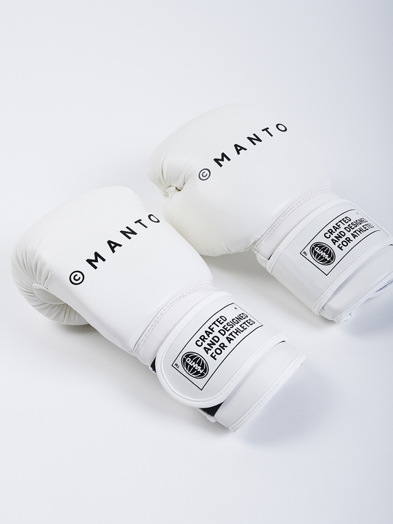MANTO rękawice bokserskie IMPACT białe