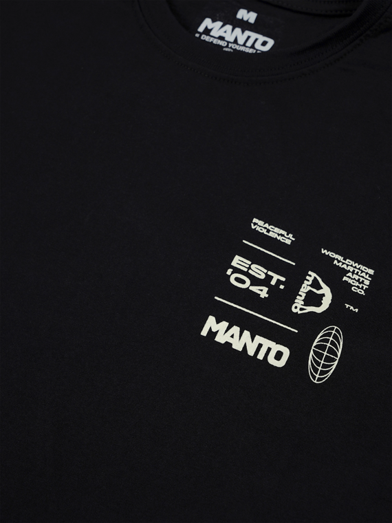 MANTO t-shirt AHEAD czarny