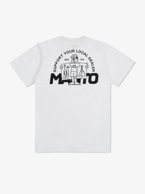 MANTO t-shirt DEALER biały