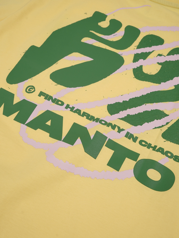 MANTO t-shirt HARMONY OVERSIZE żółty