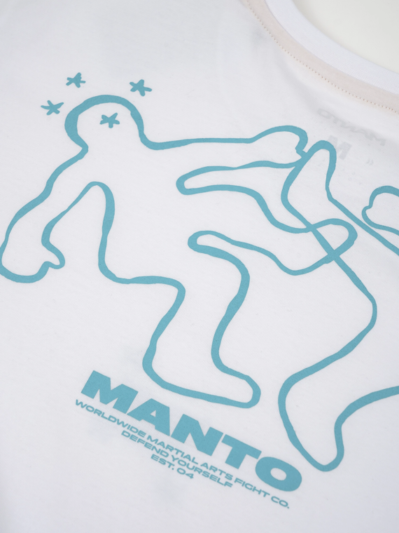 MANTO t-shirt K.O. OVERSIZE biały