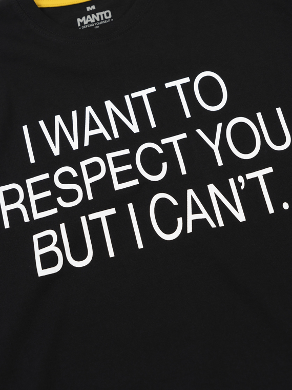 MANTO t-shirt RESPECT czarny