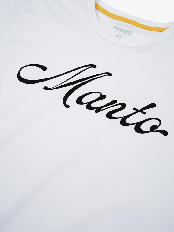 MANTO t-shirt SLEEK OVERSIZE biały