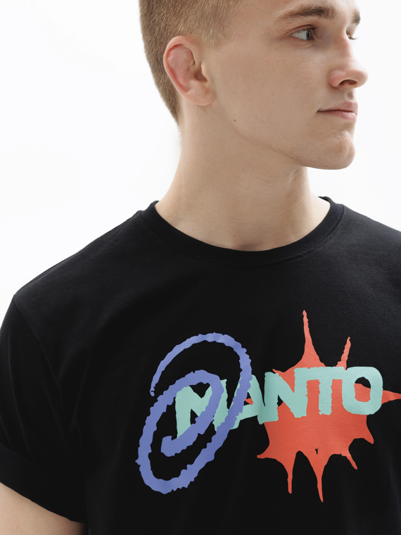 MANTO t-shirt SPLASH OVERSIZE czarny