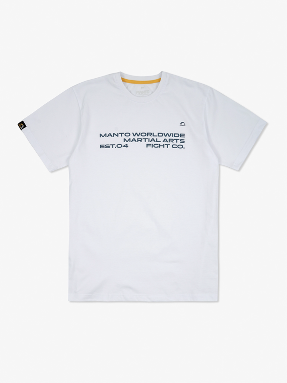 MANTO t-shirt WORLD biały
